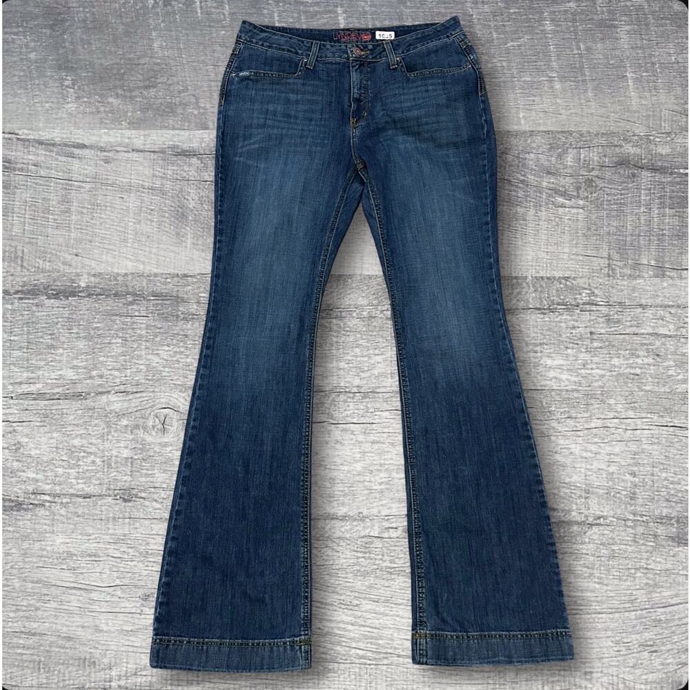 Cinch Lynden Medium Wash Western Flare Jean Womens 33/15 (36X36) Mid Rise Rodeo